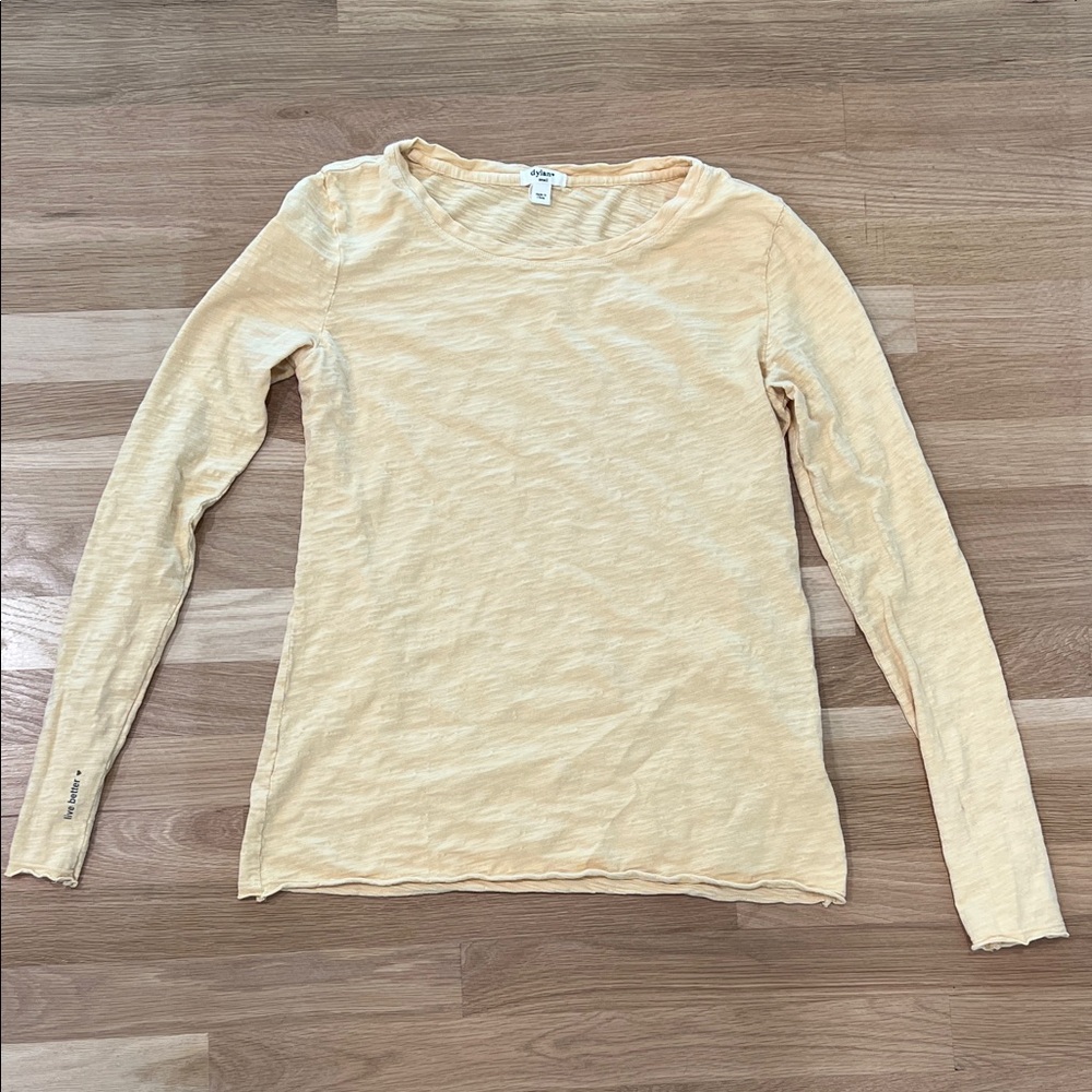 Dylan Women's Pale Yellow Long Sleeve Tee